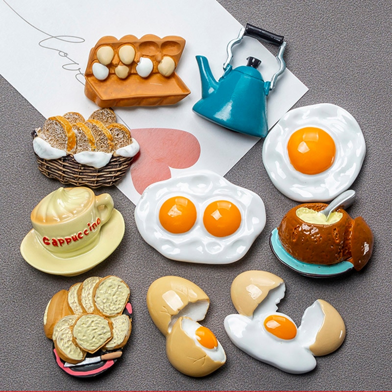 Breakfast Foods Fridge Magnets