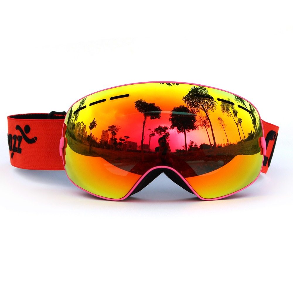 Mirror Lens Anti Fog Ski Goggles