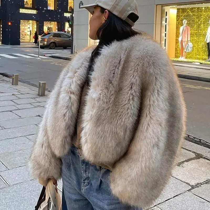 Faux Fur Crop Jacket