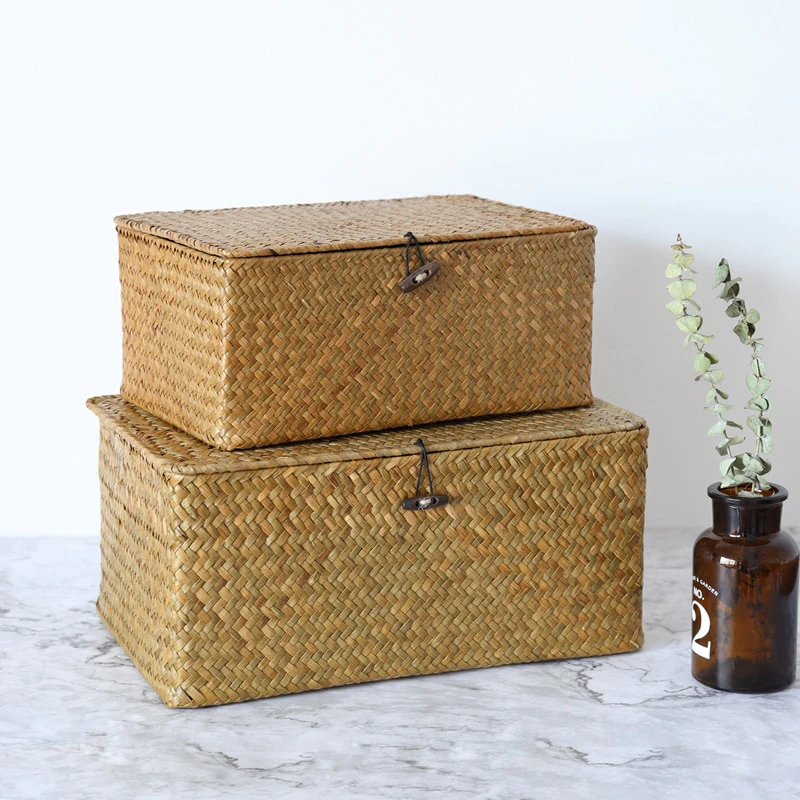 Seaweed Storage Basket with Lid