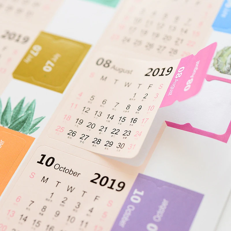 Calendar Month Diary Stickers
