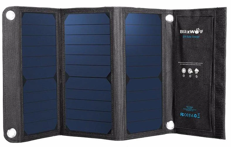 3 Panel 20W Solar Power Bank Charger