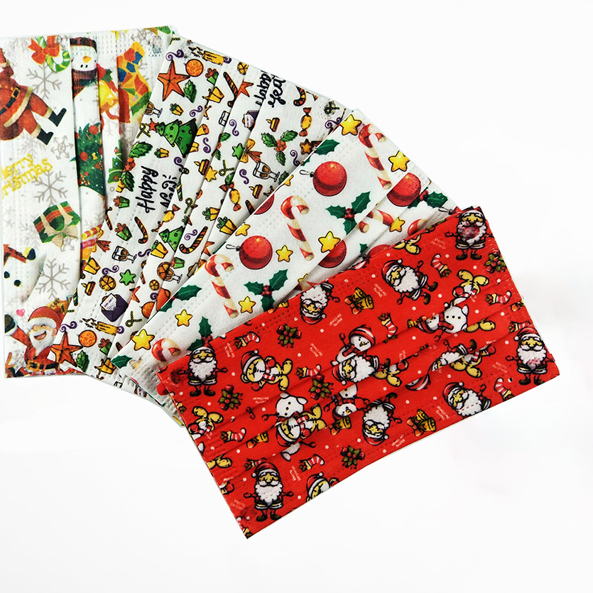 Christmas Disposable Face Masks