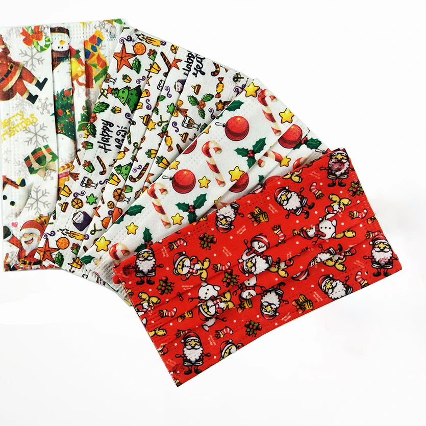 Christmas Disposable Face Masks
