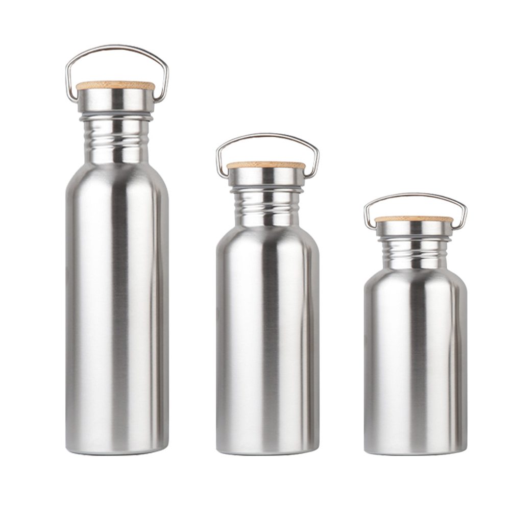 Bamboo Lid Stainless Steel Flask