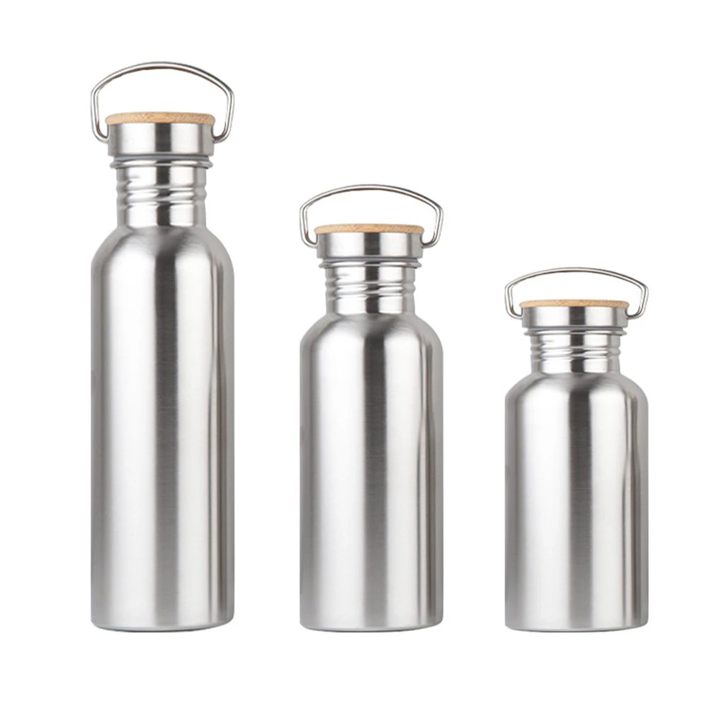 Bamboo Lid Stainless Steel Flask