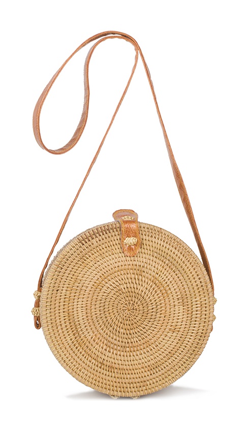 Bali Cross Body Rattan Bag