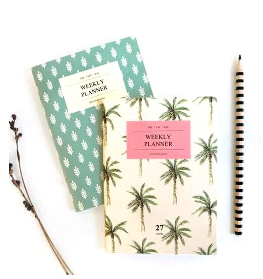 Palm Tree Print Weekly Planner