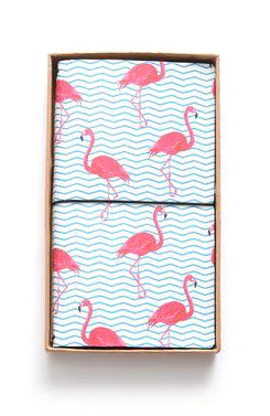Strolling Flamingo Leather Journal