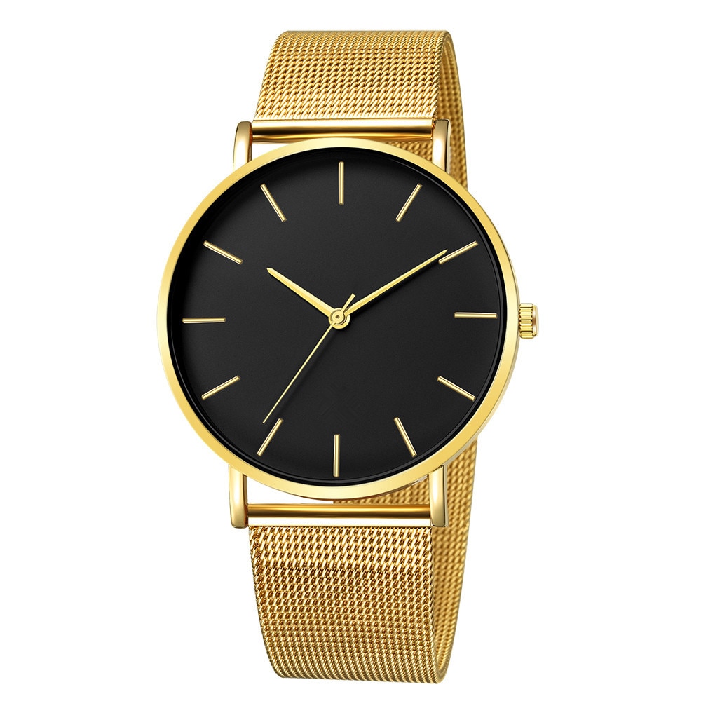 Black & Gold Minimalist Watch