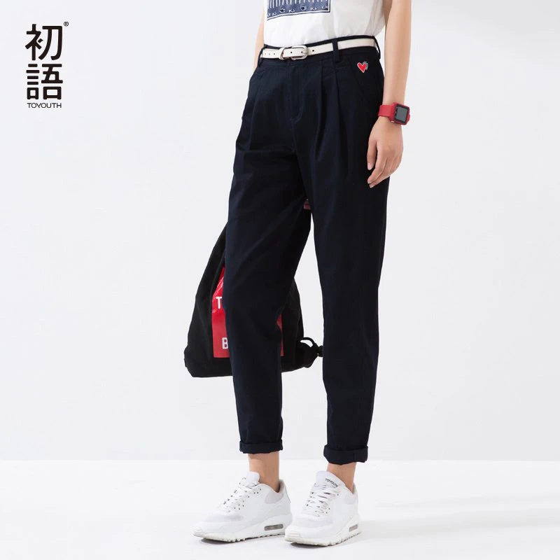 Womens Straight Pleated Pants
