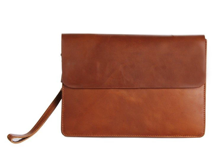 Brown Leather Hand Wallet