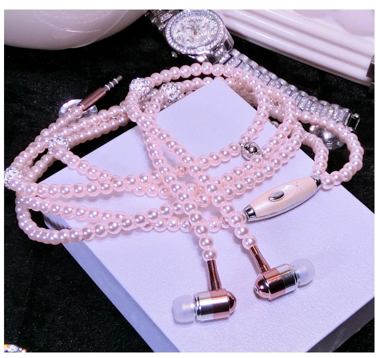 Beaded Necklace Earphones
