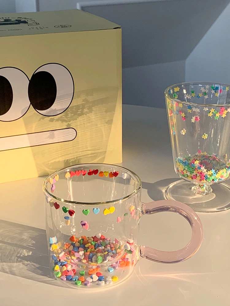 Double Wall Heart Glass