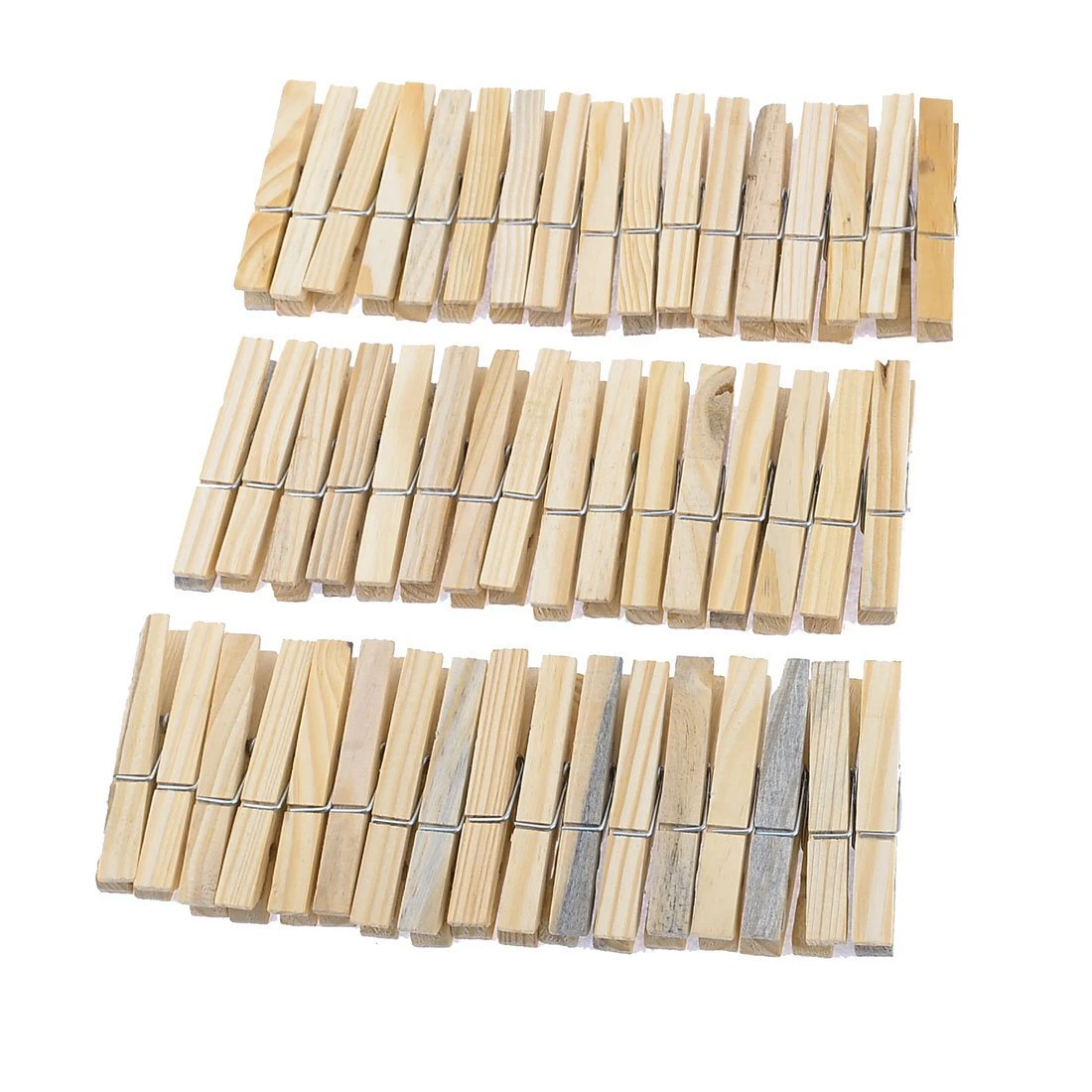52pc Natural Wooden Laundry Pegs