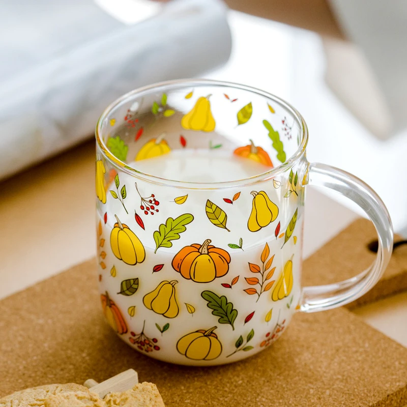 Autumnal Glass Mug