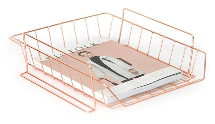 Rose Gold Desk Tray