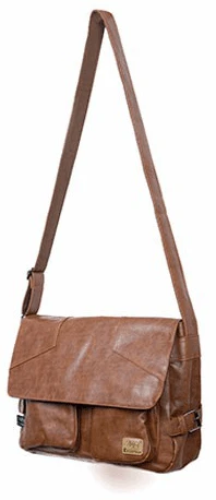 Leather Cargo Shoulder Bag