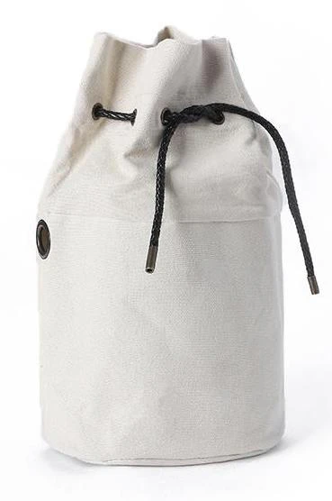 Canvas Drawstring Barrel Bag