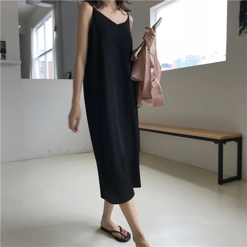 Black Slip Dress