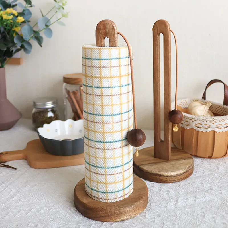 Wood Paper Towel Holder
