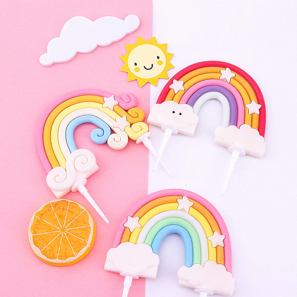Rainbow Cake Topper