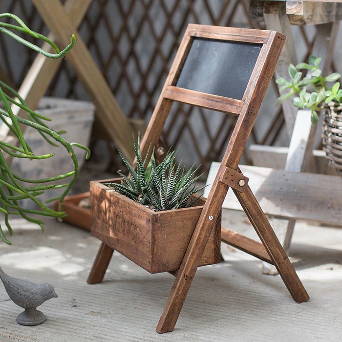 Chalkboard Plant Display Stand