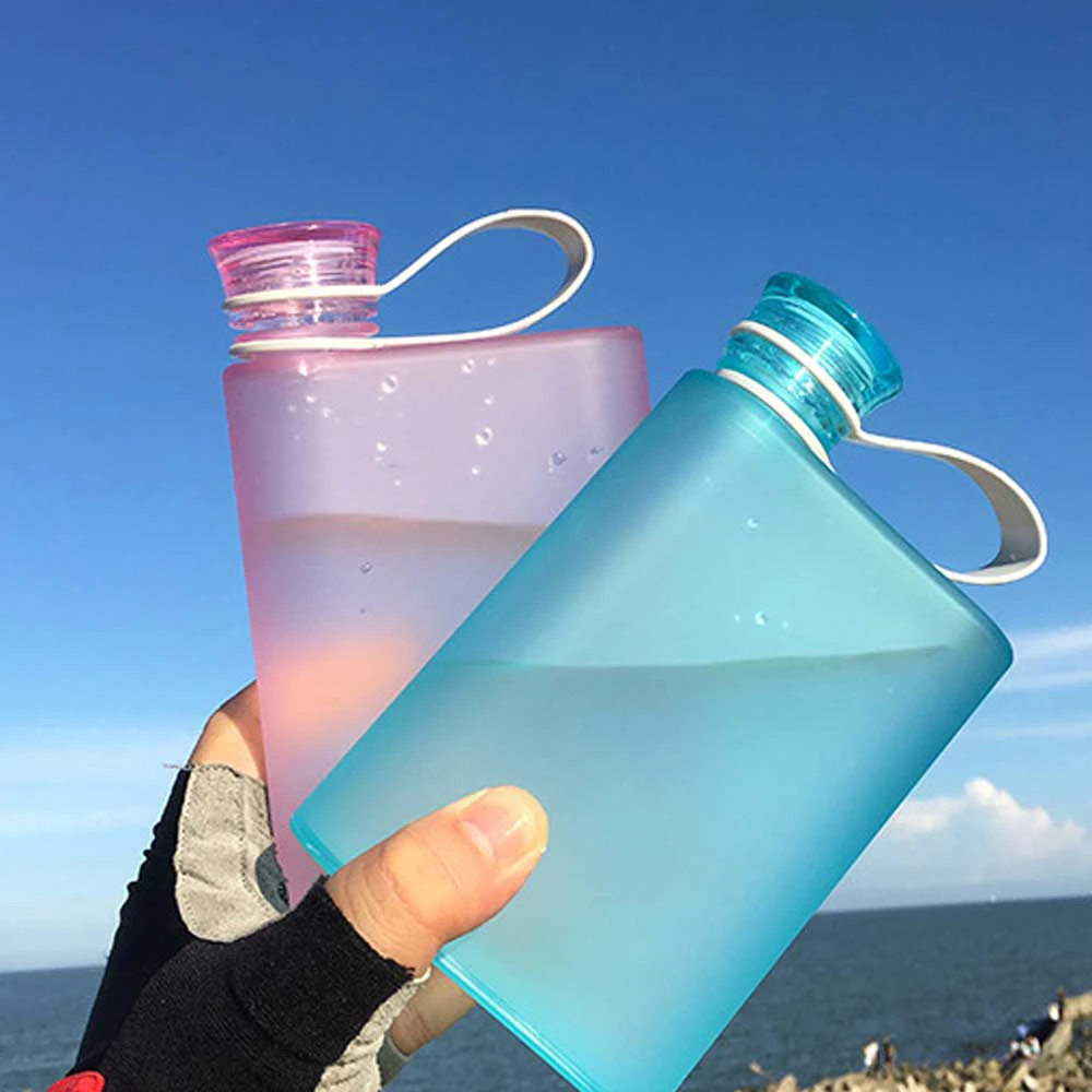 Frosted Flat Water Bottle