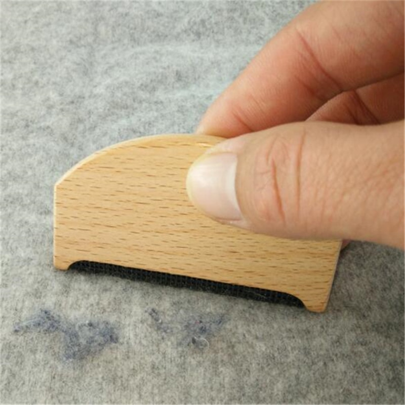 Mini Wooden Handheld Lint Remover