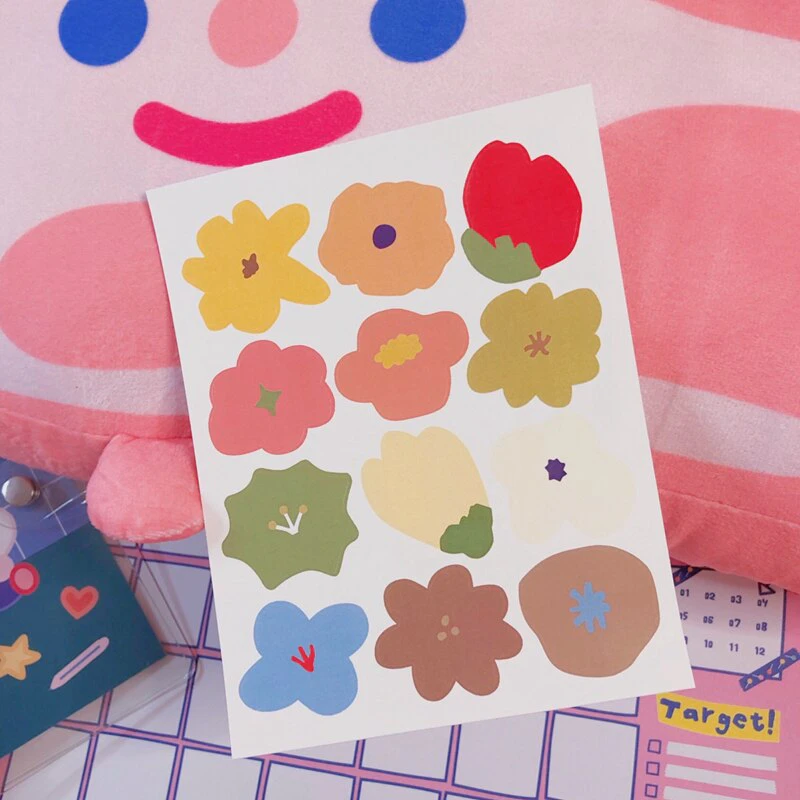 Pastel Flower Stickers