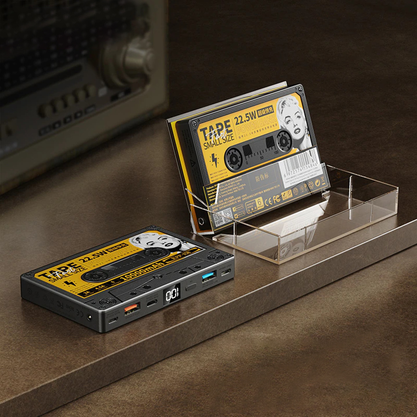 Retro Cassette Style Power Bank