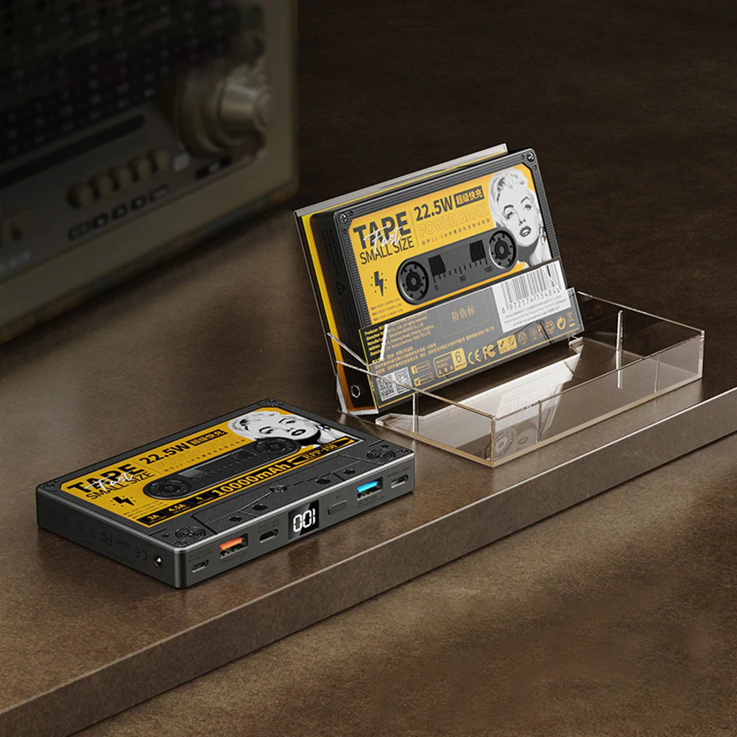 Retro Cassette Style Power Bank