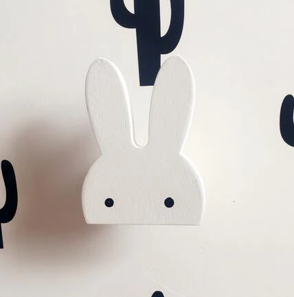 Wooden Bunny Wall Hook