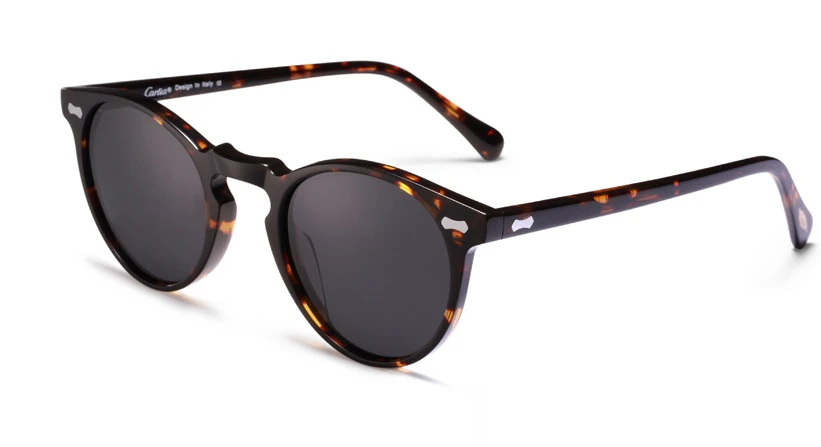Gregory Peck Polarized Tortoise Sunglasses