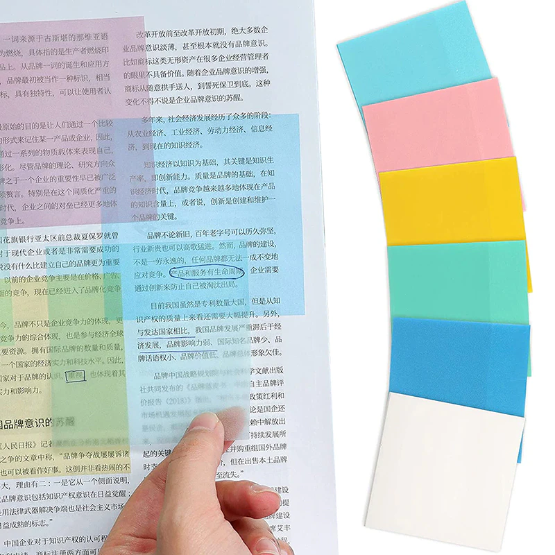 Transparent Sticky Note Pad