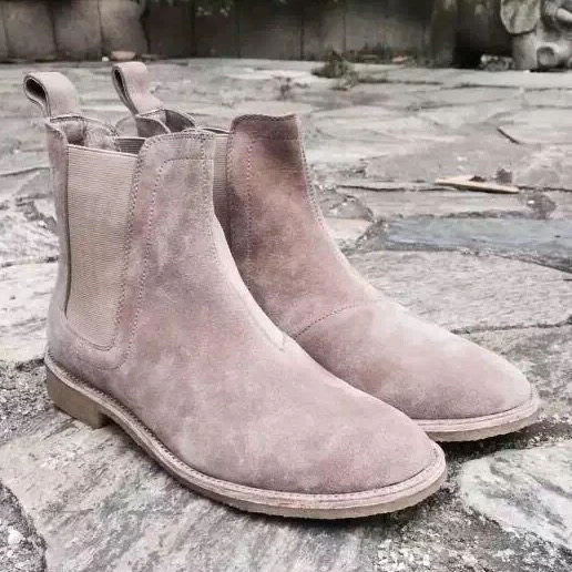 Suede European Chelsea Boots