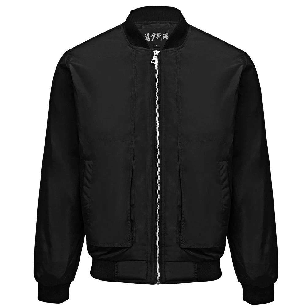 Mens Black Baseball Windbreaker