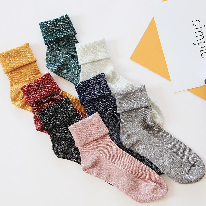 Metallic Color Socks
