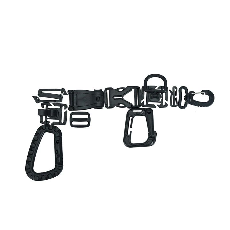 Tactical Carabiner & Buckle Set