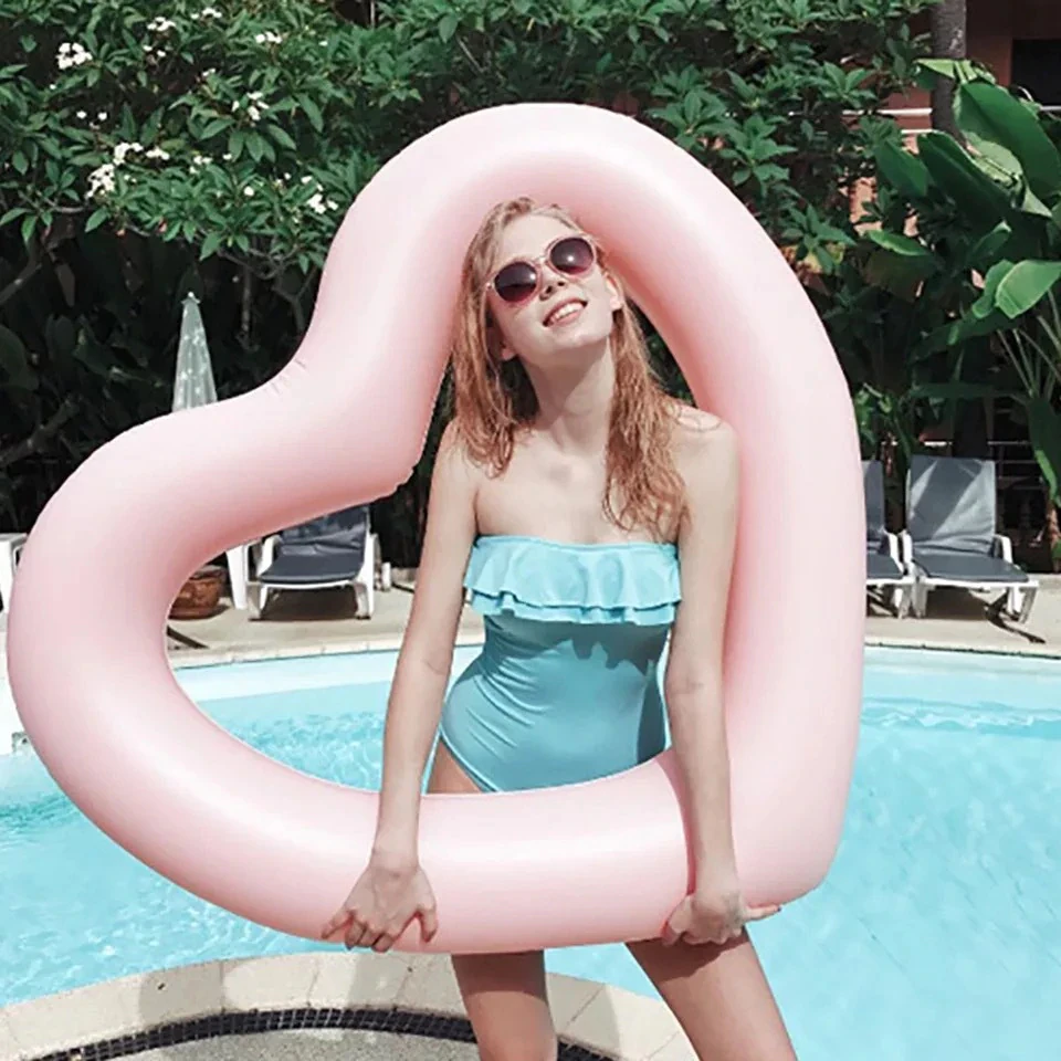 Pink Heart Pool Ring
