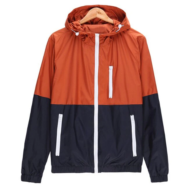 Mens 2-tone Casual Windbreaker