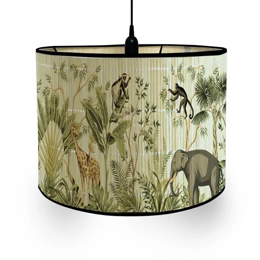 Printed Bamboo Lampshade