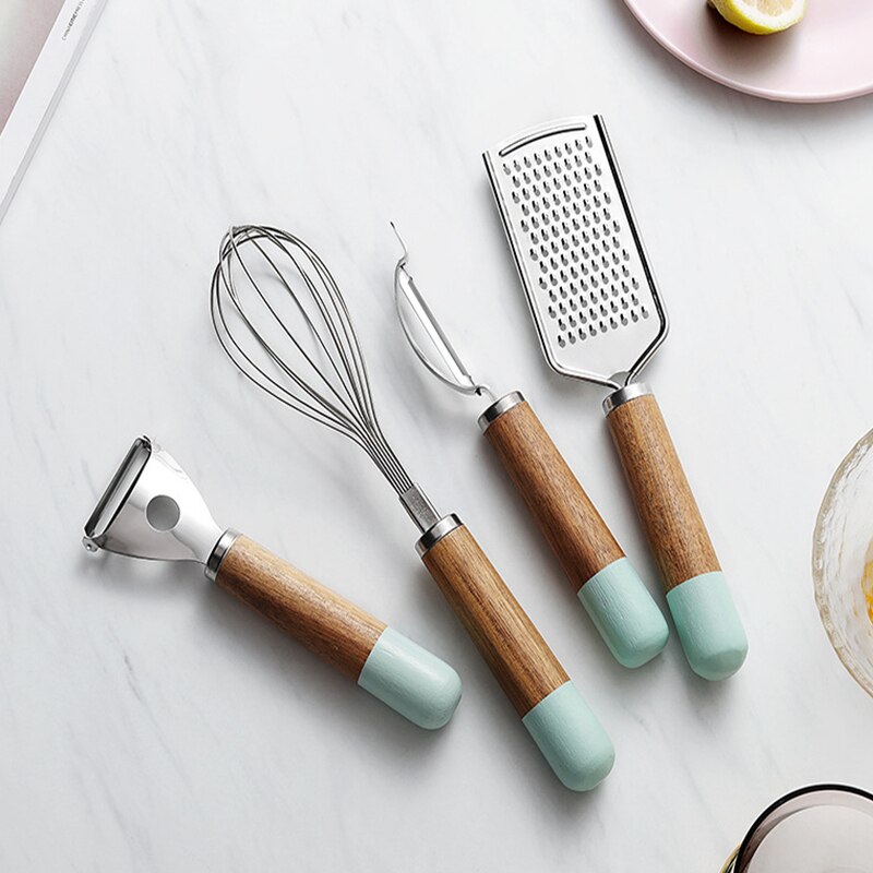 Aqua Dipped Kitchen Utensils
