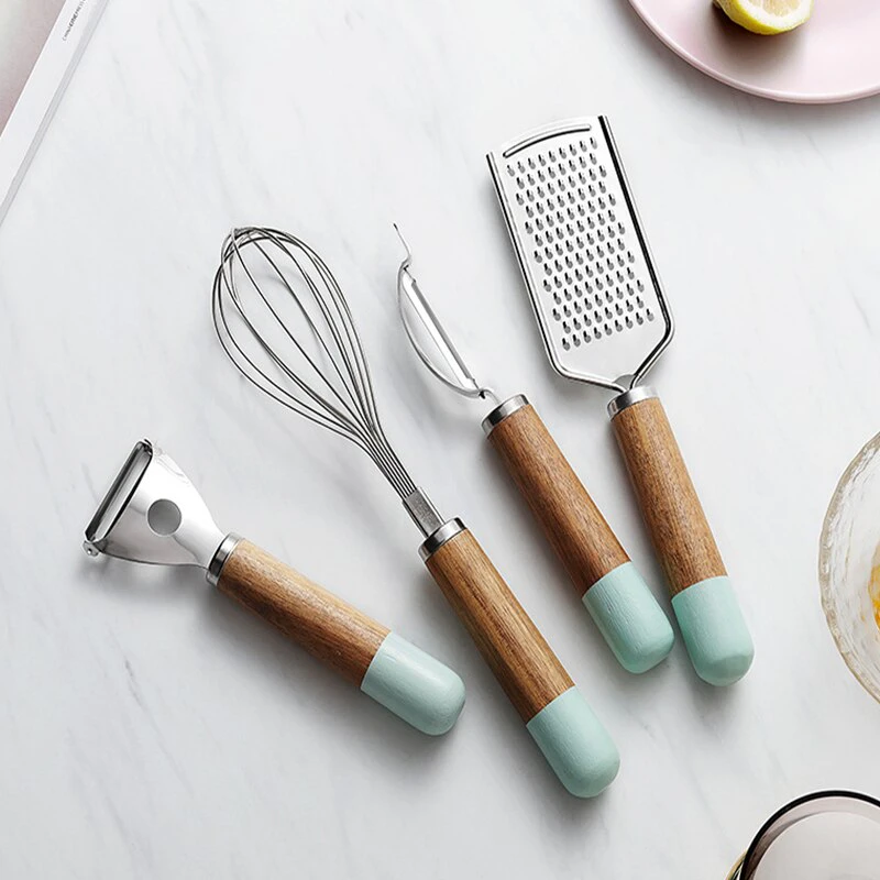 Aqua Dipped Kitchen Utensils