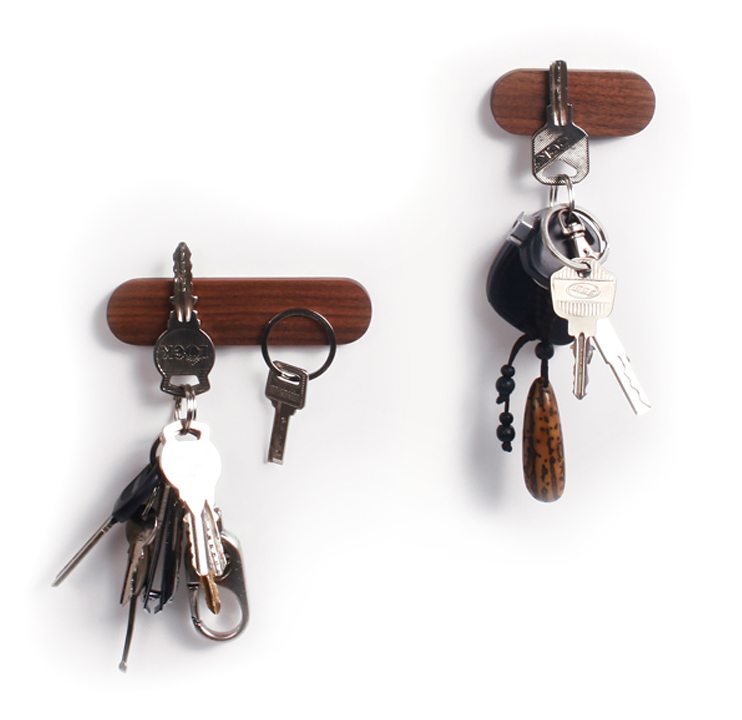 Magnetic Wooden Key Hangers