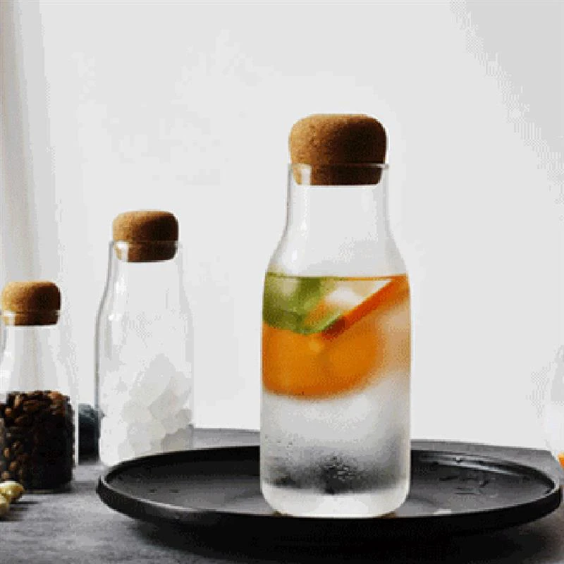 Glass Carafe with Cork Stopper