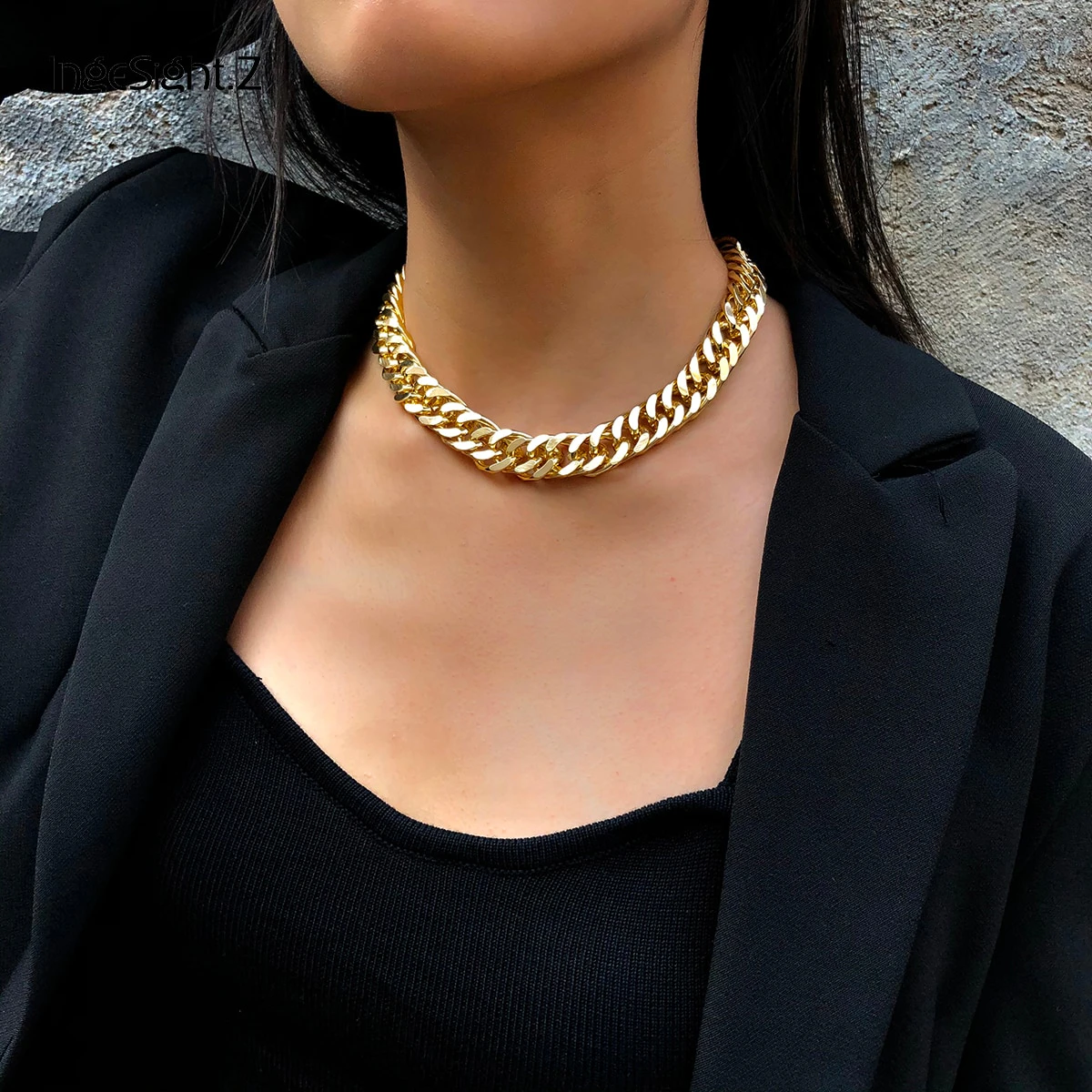 Chunky Gold Cuban Link Necklace