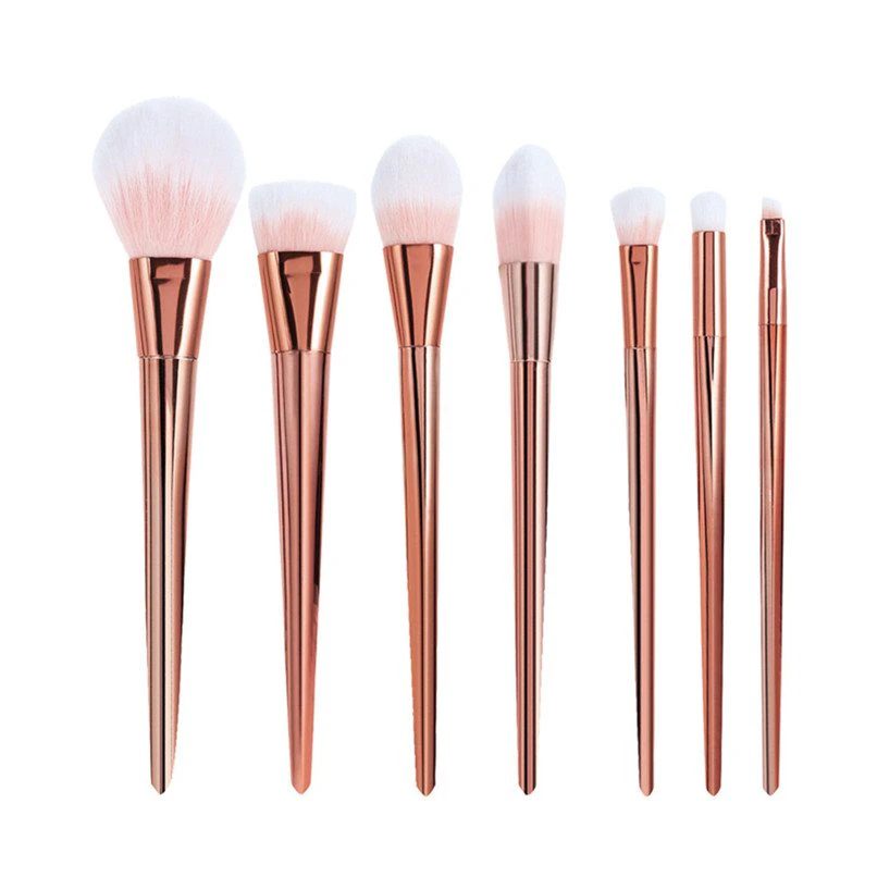Rose Gold 7 Brush Makeup Set