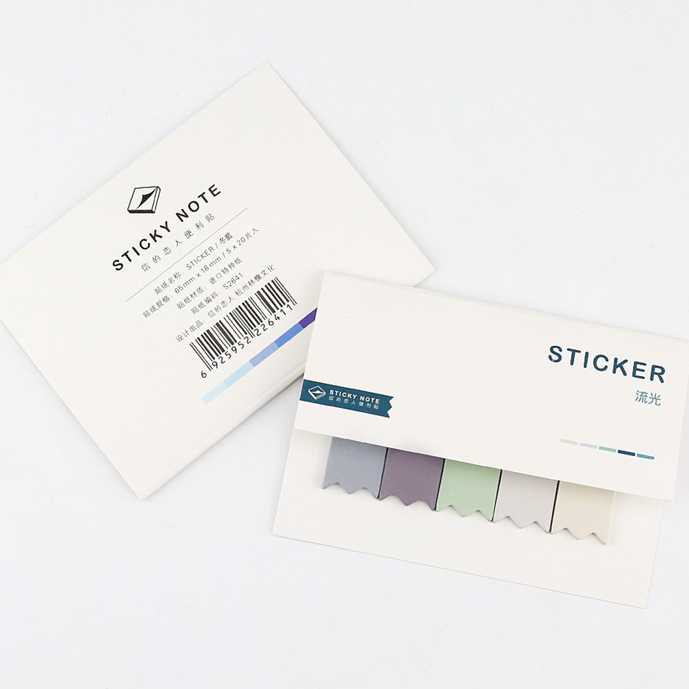 Pastel Colored Bookmark Stickers
