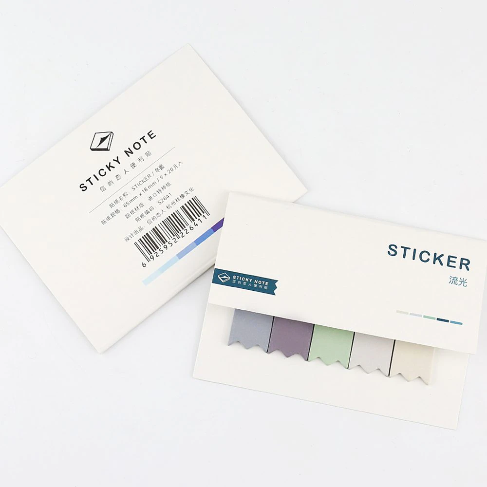 Pastel Colored Bookmark Stickers